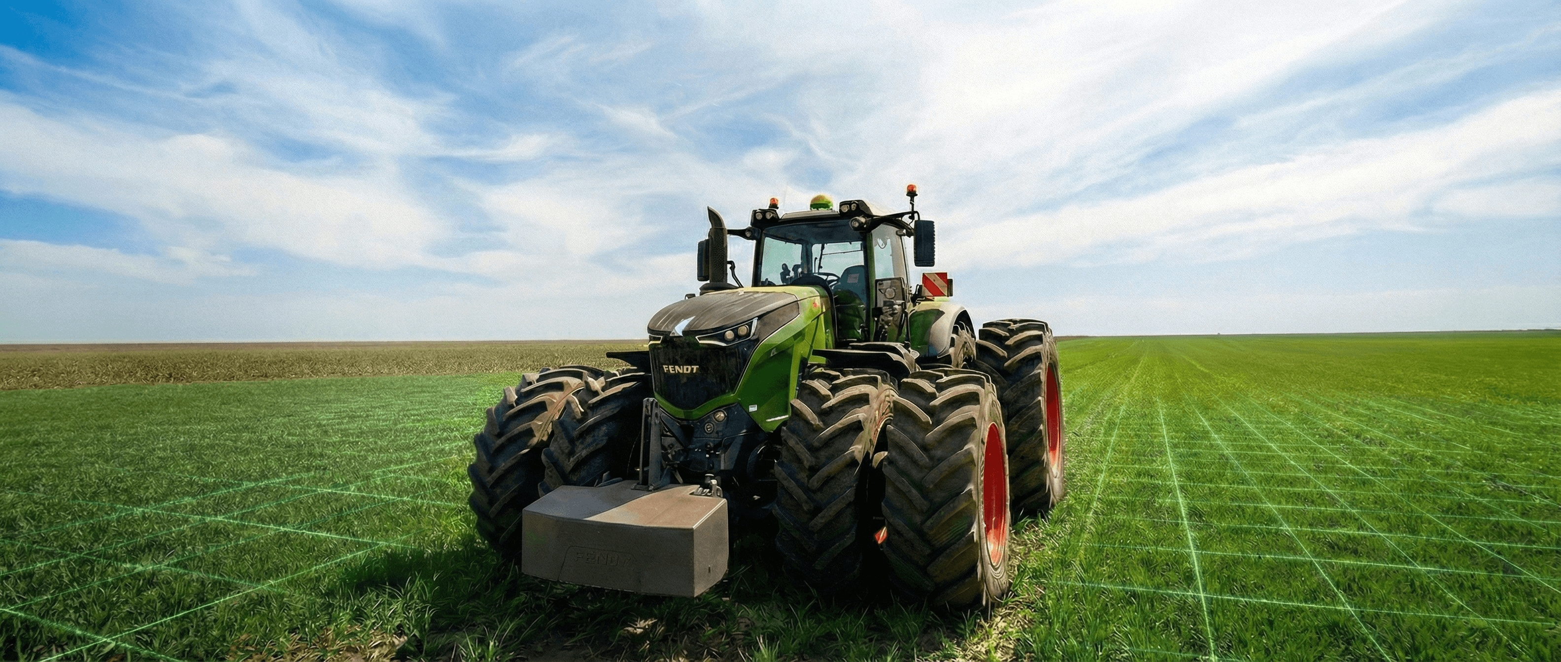 Trator Fendt no campo